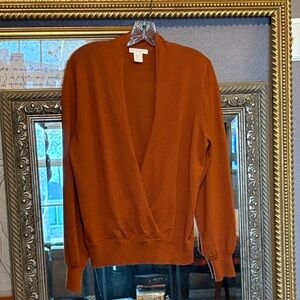 Christian Siriano Burnt Orange Cardigan